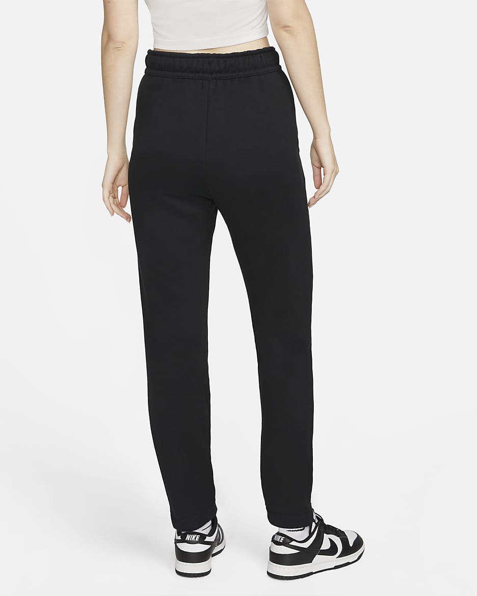 Nike Sportswear Modern Fleece French-Terry-Hose mit hohem Taillenbund für Damen - Schwarz/Flat Pewter