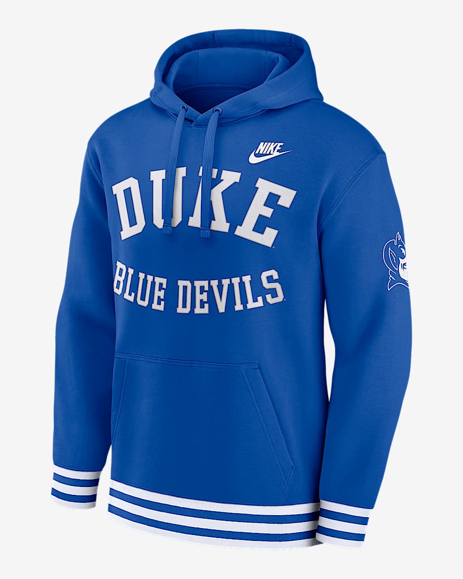 Duke Legacy Retro Men’s Nike College Pullover Hoodie - Royal