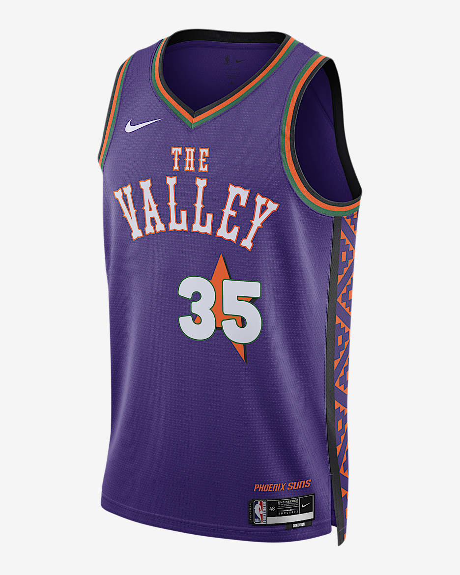 Jersey Nike Dri-FIT de la NBA Swingman para hombre Kevin Durant Phoenix Suns 2024/25 City Edition - Morado campo