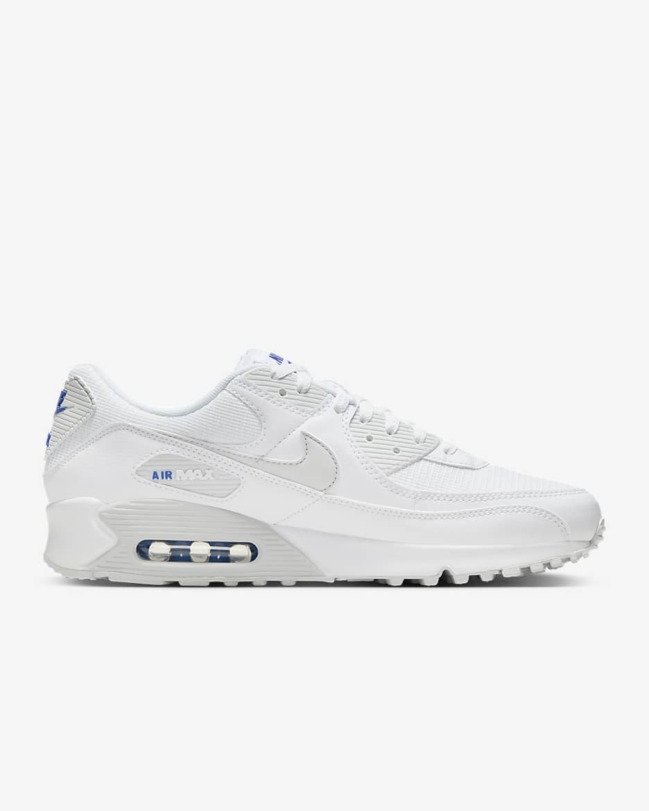 Chaussure Nike Air Max 90 pour homme - Team White/Game Royal/Photon Dust