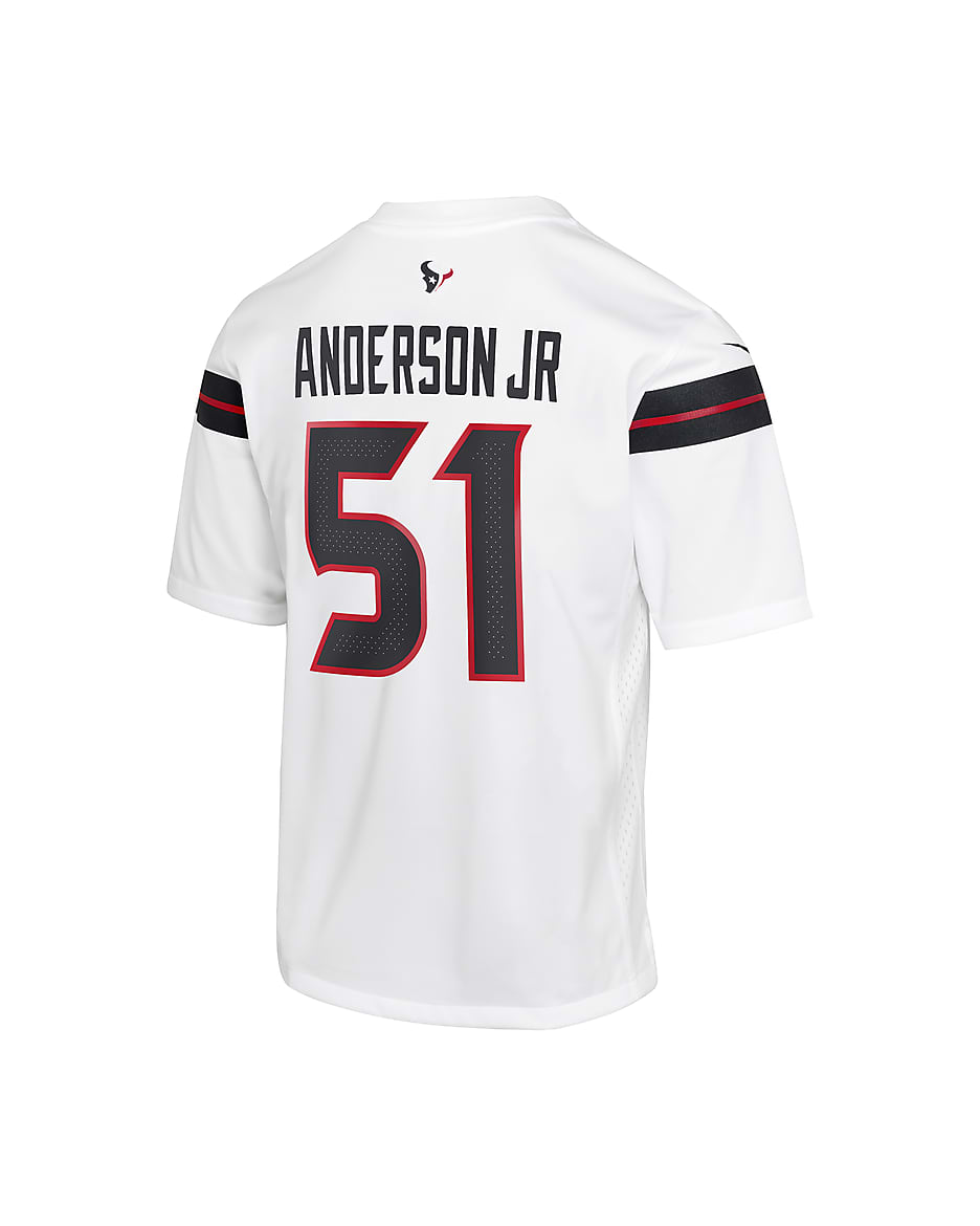 Jersey Nike de la NFL Game para niños talla grande Will Anderson Jr. Houston Texans - Blanco