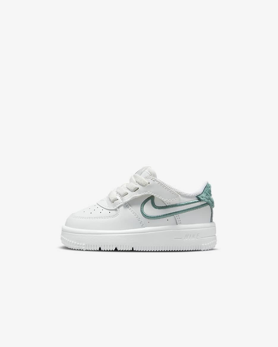 Nike Force 1 Low LV8 EasyOn Baby/Toddler Shoes - Summit White/Bicoastal/Summit White