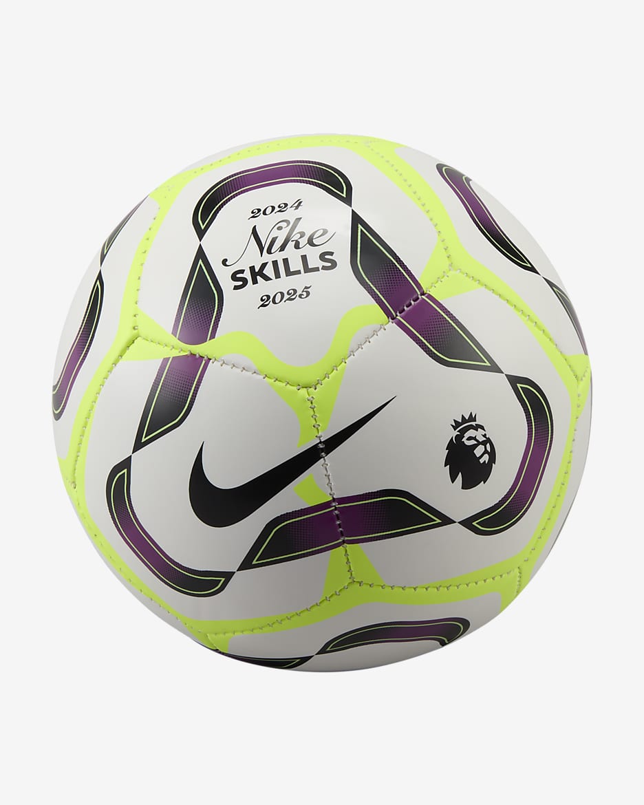 Piłka do piłki nożnej Nike Premier League Skills - Biel/Bold Berry/Volt/Czerń