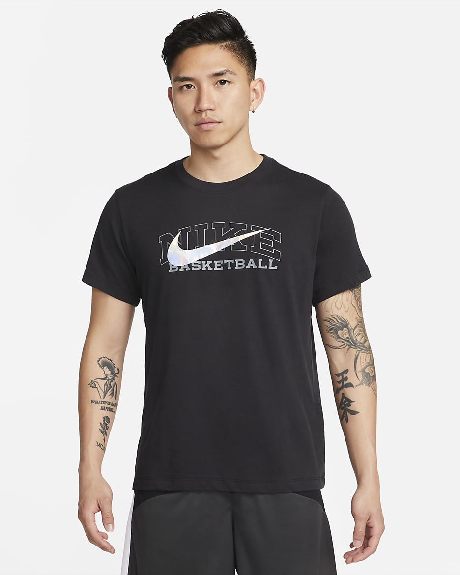 Nike Dri-FIT Swoosh Men's Basketball T-Shirt - Black