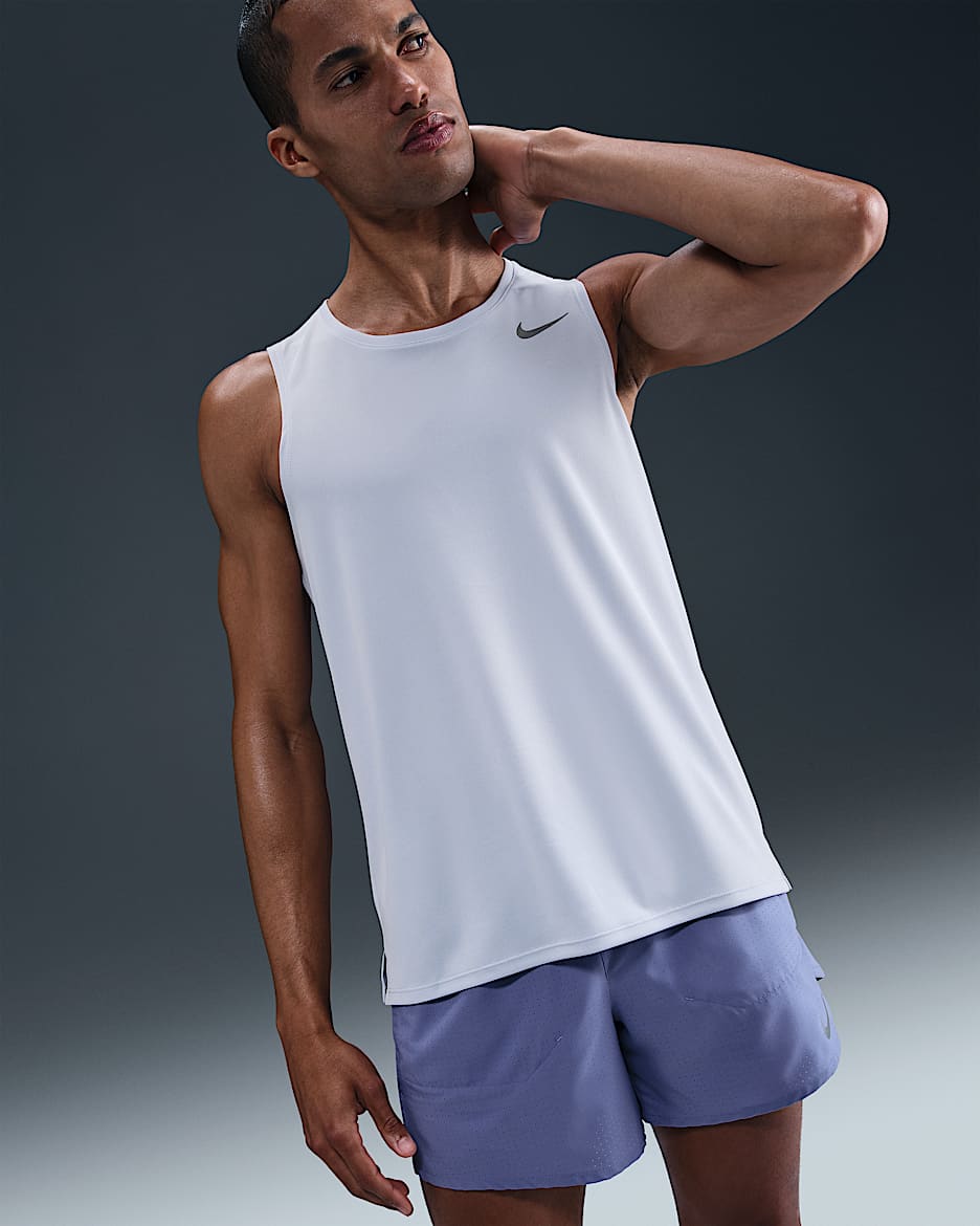 Męska koszulka bez rękawów do biegania Dri-FIT Nike Miler - Ghost