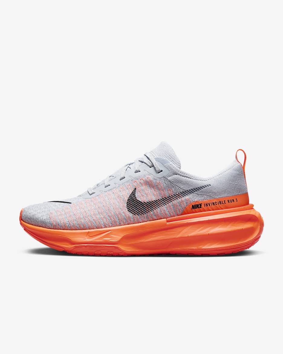 Nike Invincible 3 Men's Road Running Shoes - Pure Platinum/Cool Grey/Hyper Crimson/Black