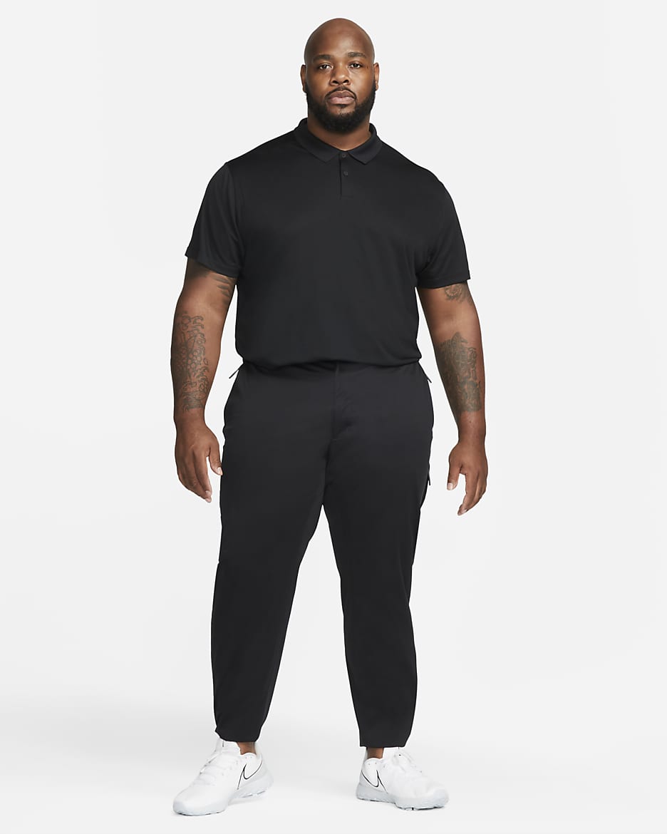 Nike Dri-FIT Victory Golf-Poloshirt für Herren - Schwarz/Weiß