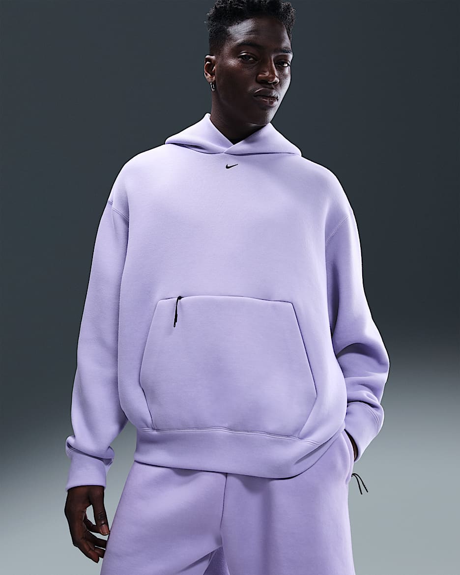 Nike Tech Men's Fleece Hoodie - Hydrangeas/Black