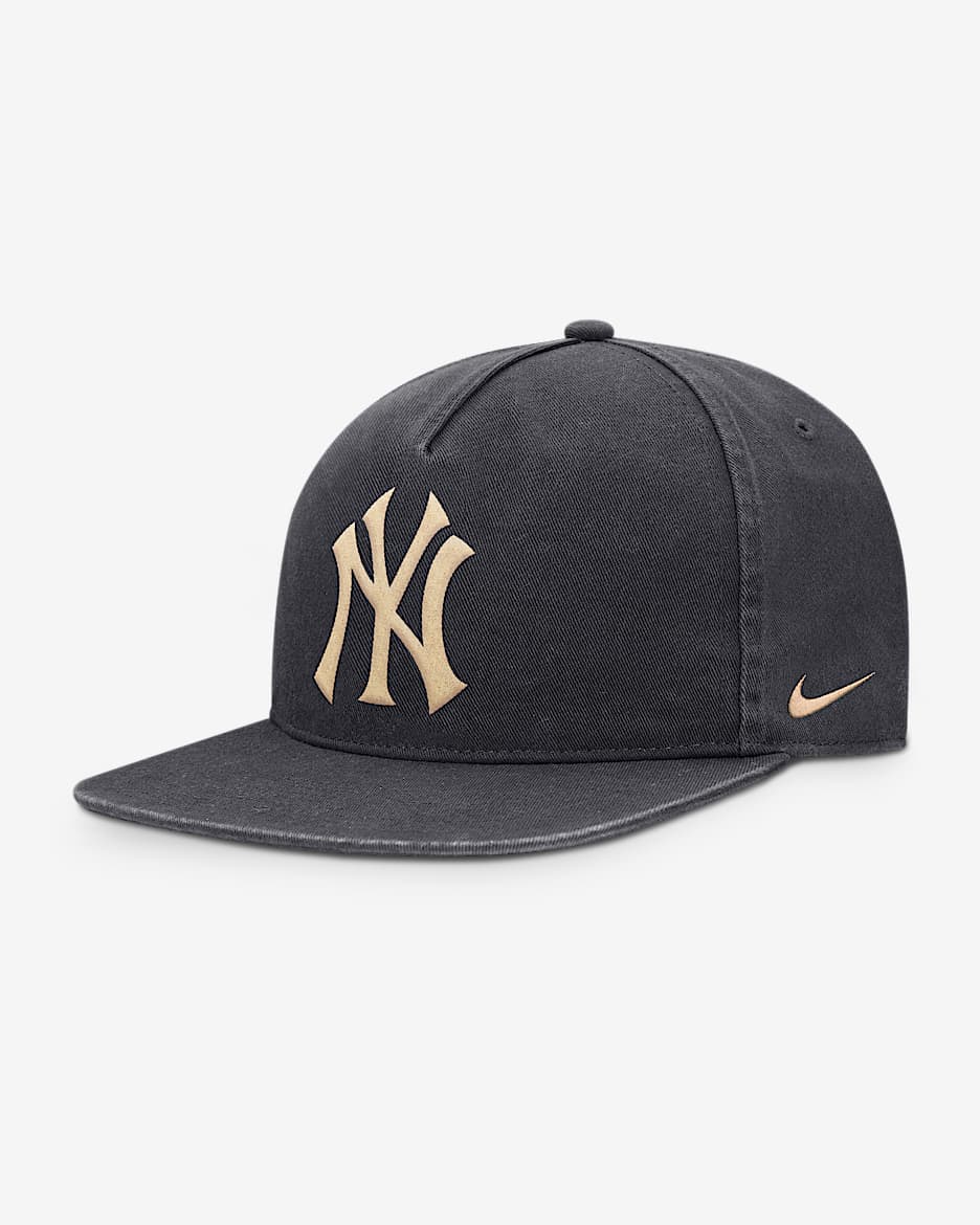 New York Yankees Pro Men's Nike MLB Adjustable Hat - Anthracite