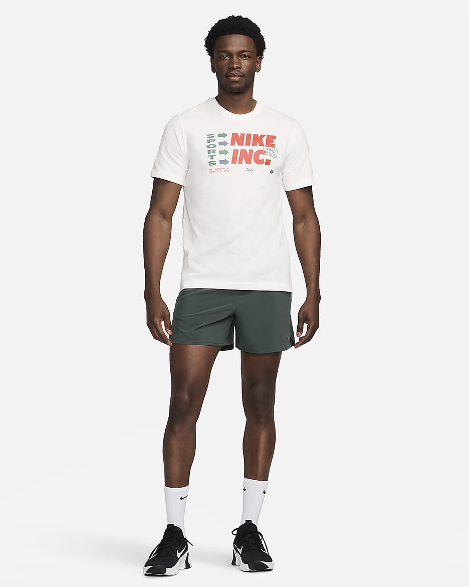 Męski T-shirt do fitnessu Nike Dri-FIT - Sail