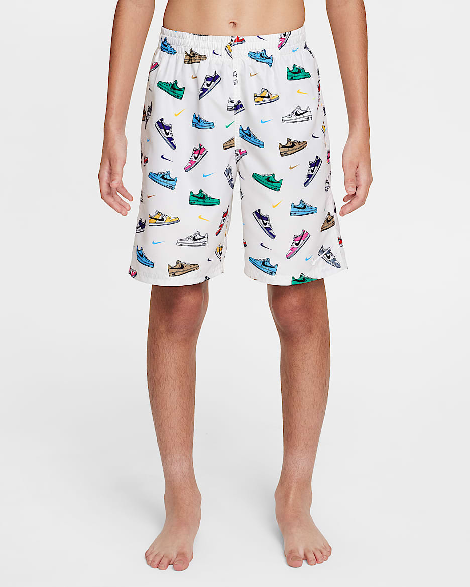 Traje de baño tipo short de voleibol con forro interior de 18 cm Nike Swim Breaker para niños talla grande - Vela