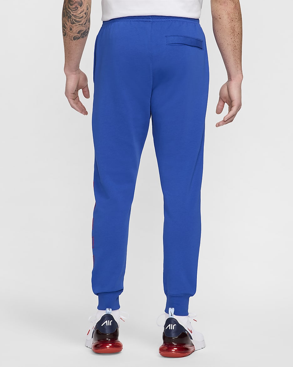 Atlético Madrid Club Home Men's Nike Football French Terry Jogger - Game Royal/Light Crimson