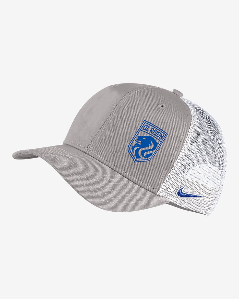 OL Reign Classic99 Nike Soccer Trucker Hat - Pewter Grey