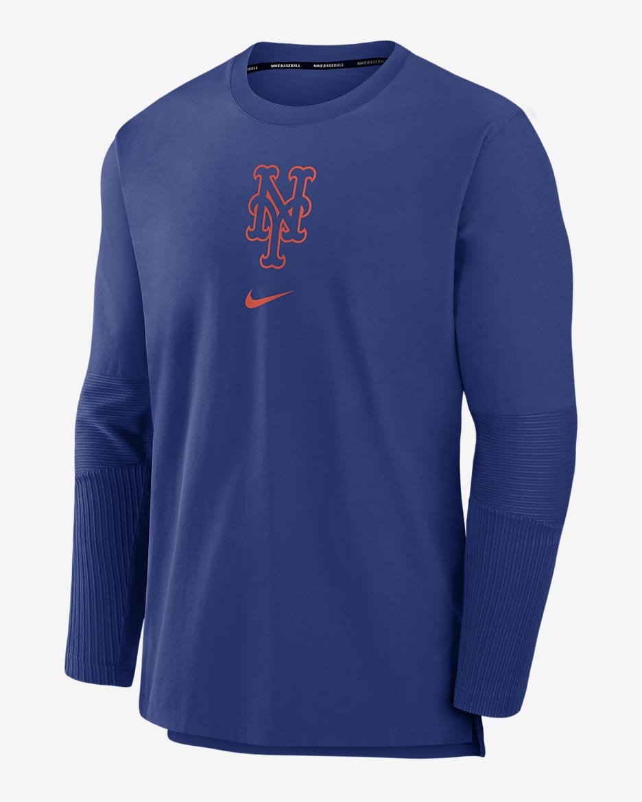 New York Mets Authentic Collection Player Men's Nike Dri-FIT MLB Pullover Jacket - Royal