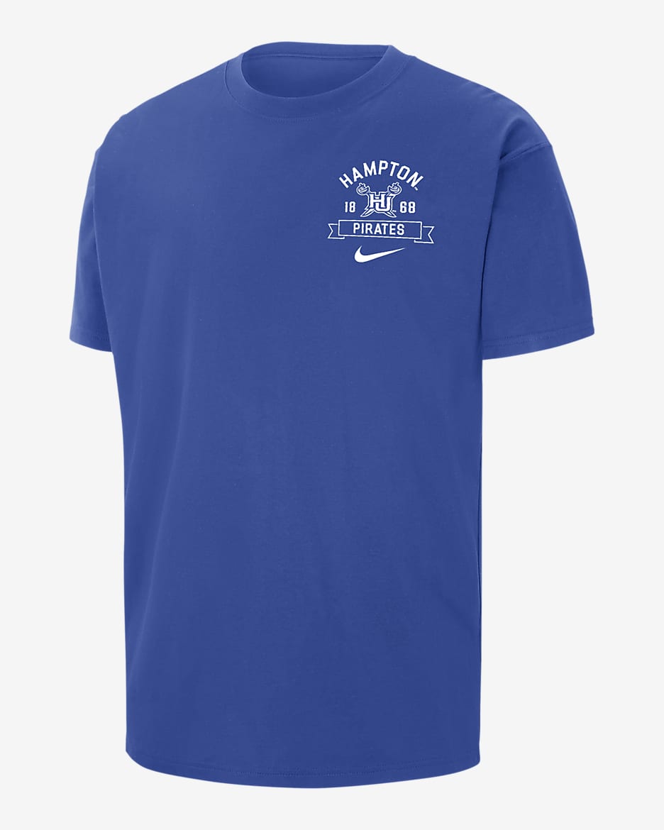 Playera universitaria Nike para hombre Hampton Max90 - Royal