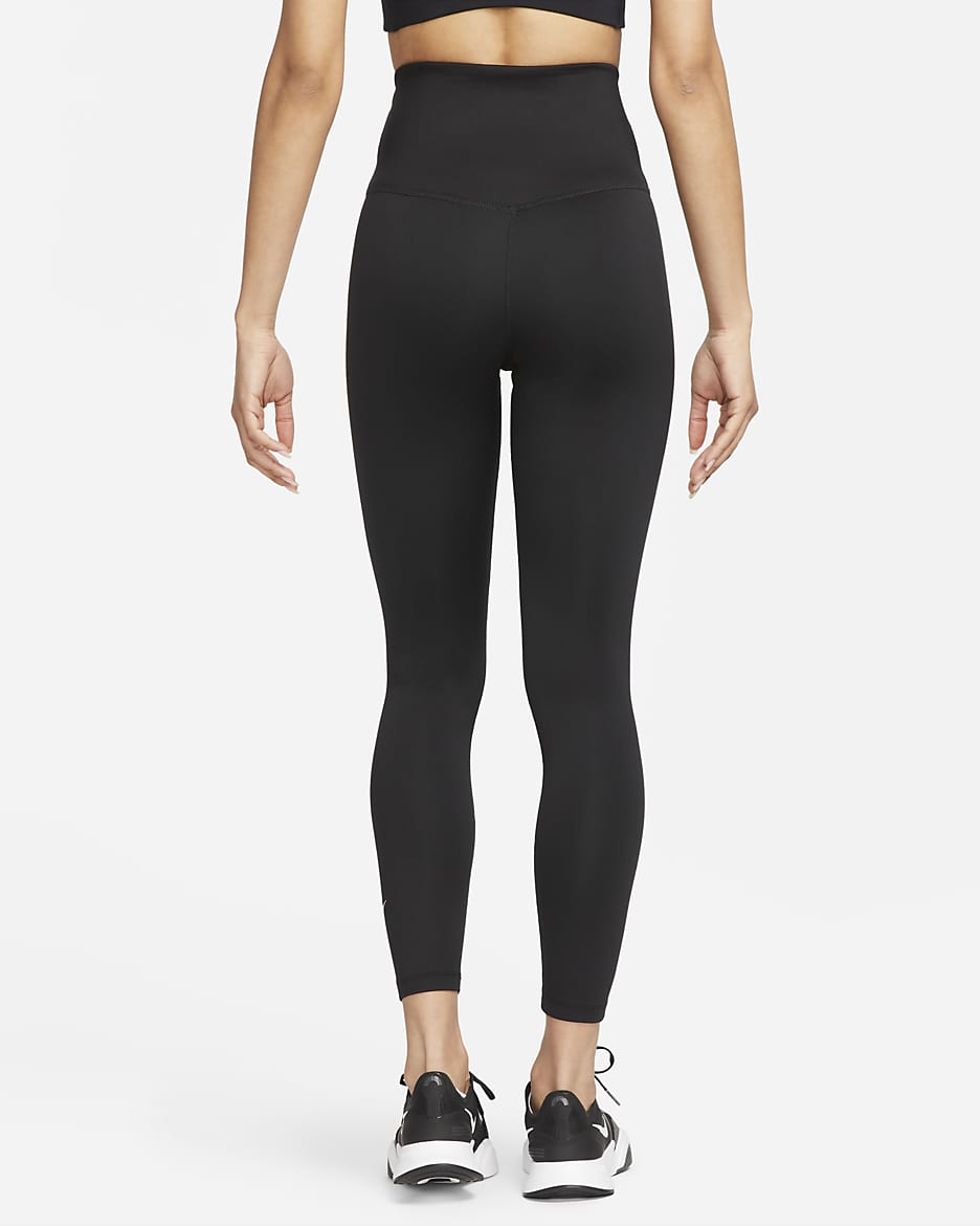 Nike Therma-FIT One Women's High-Waisted 7/8 Leggings - Black/White