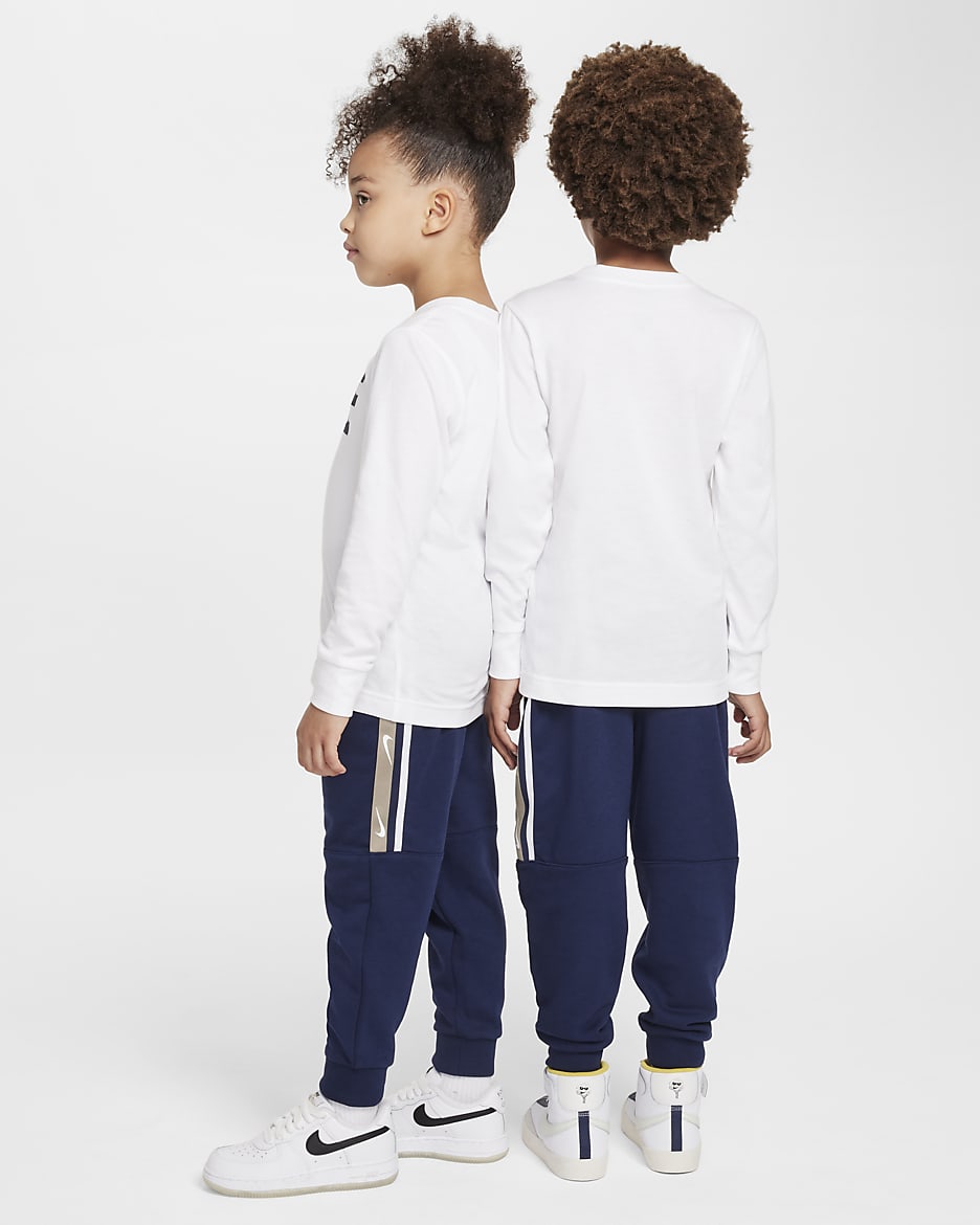 Conjunto de pants de 2 piezas para preescolar Nike Sportswear Club - Azul marino medianoche