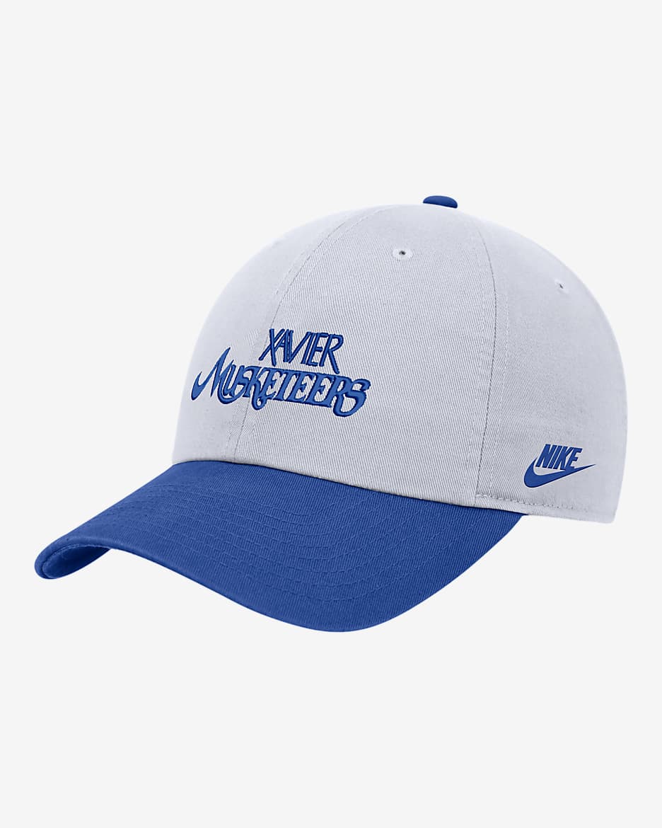 Xavier Nike College Campus Cap - White