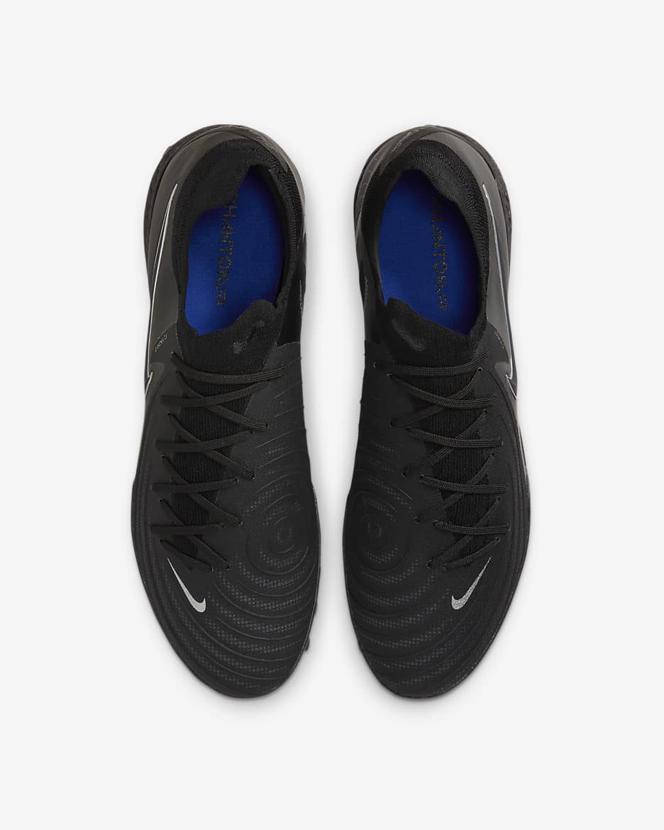 Nike Phantom GX 2 Pro TF Low-Top Soccer Shoes - Black/Black