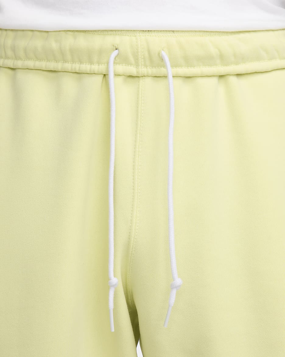 Pants de tejido Fleece para hombre Nike Solo Swoosh - Verde luminoso/Blanco