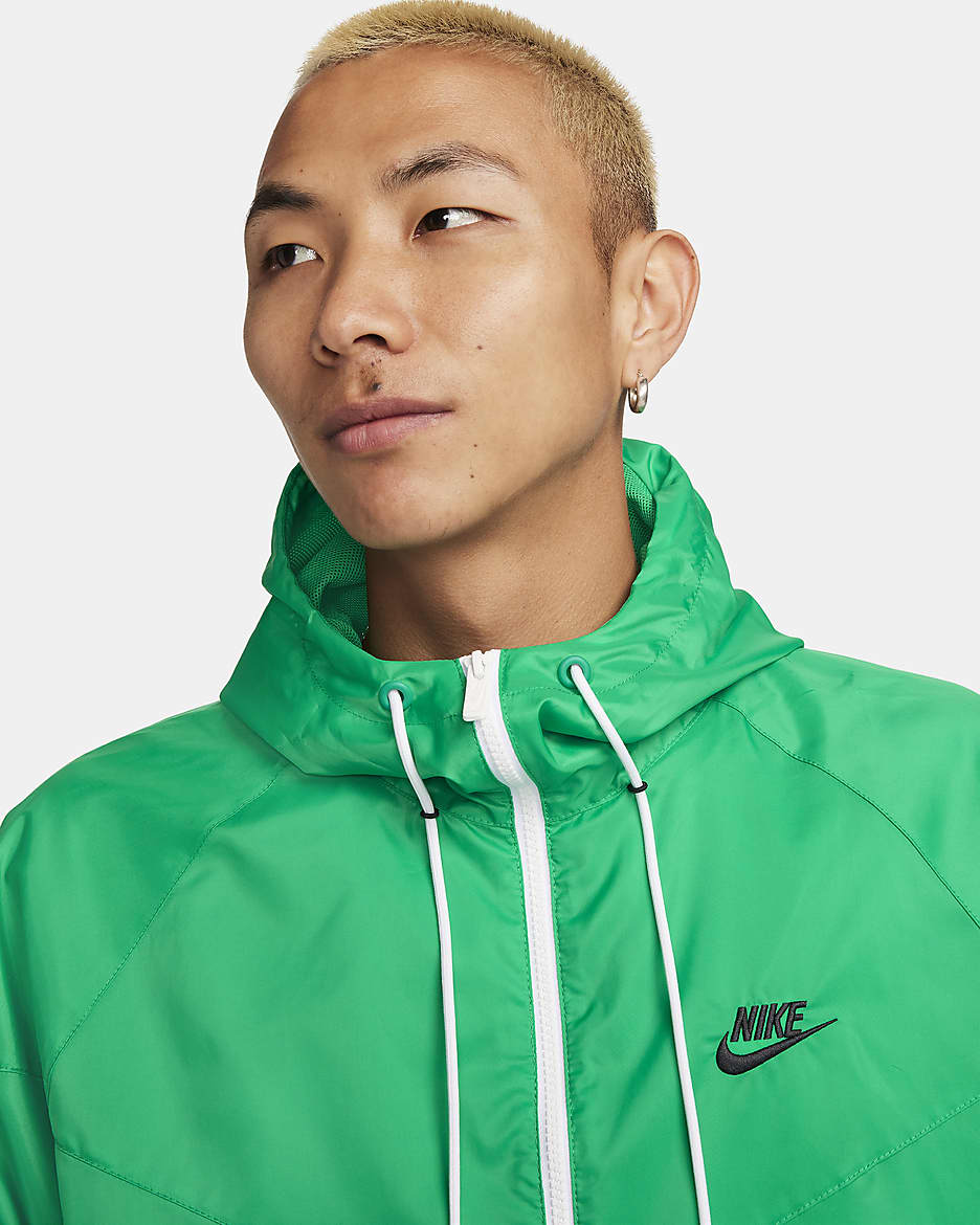 Nike Sportswear Windrunner Men's Hooded Jacket - Stadium Green/Black