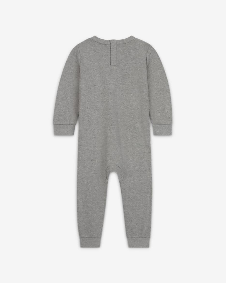 Nike Baby (12-24M) 'Just Do It' Coverall - Dark Grey Heather