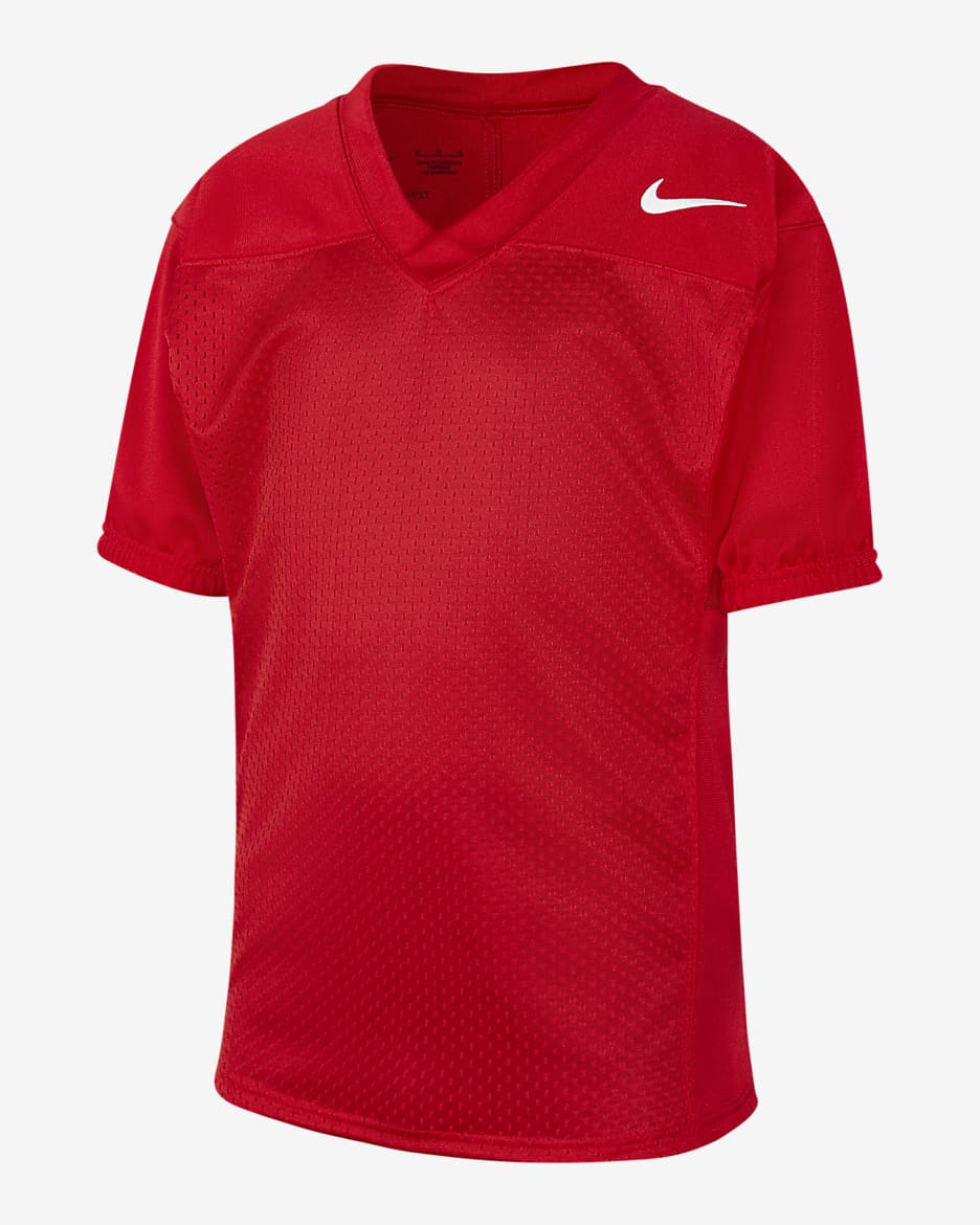 Jersey de fútbol americano para niños talla grande Nike Practice - Escarlata team/Blanco team