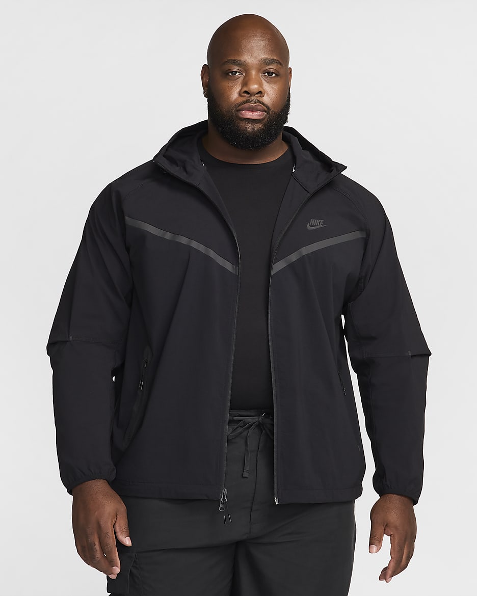 Veste tissée Nike Tech pour homme - Noir/Noir/Noir