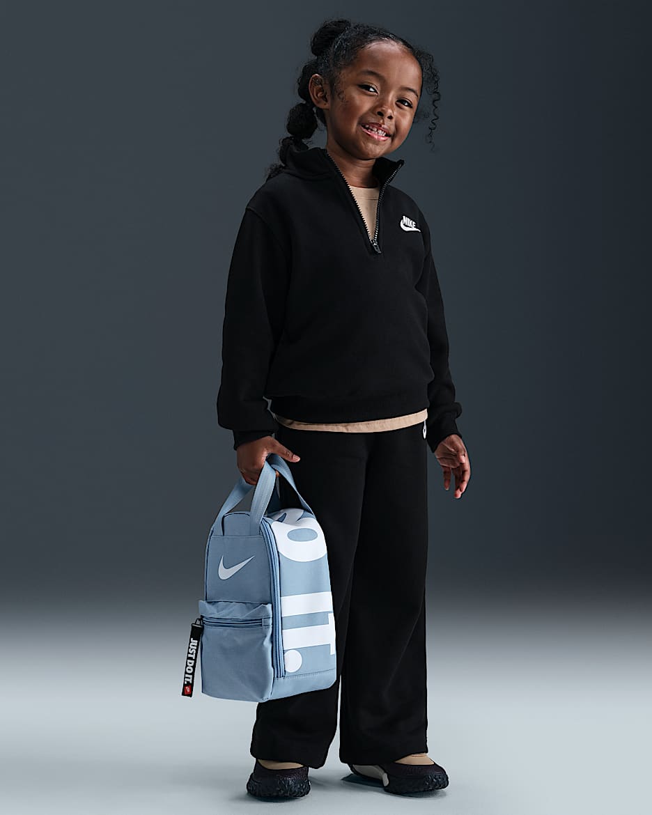 Nike Little Kids' 2-Piece Wide Leg Club Fleece Set - Black