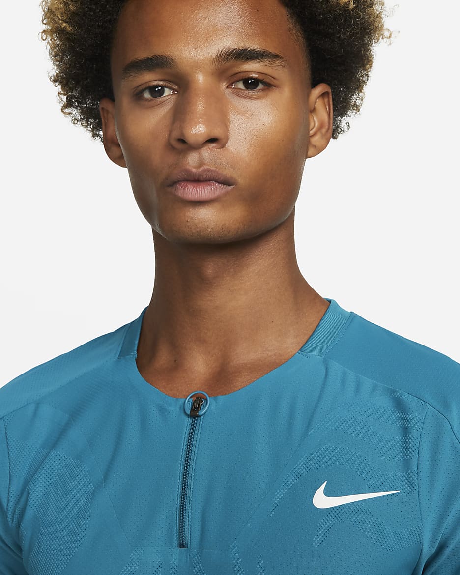 NikeCourt Dri-FIT ADV Slam Men's Tennis Polo - Green Abyss/White