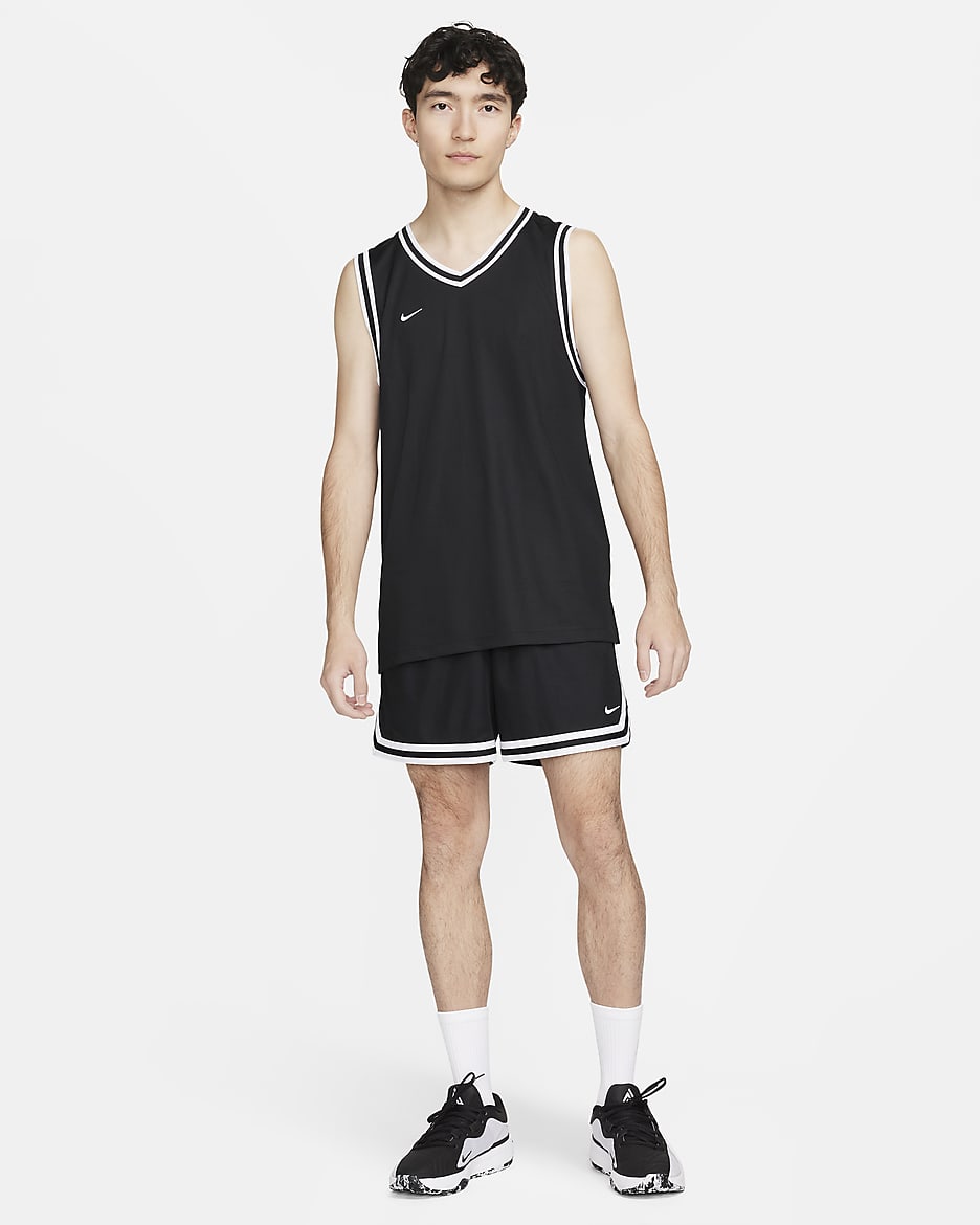 Nike DNA Men's Dri-FIT Basketball Jersey - Black/White