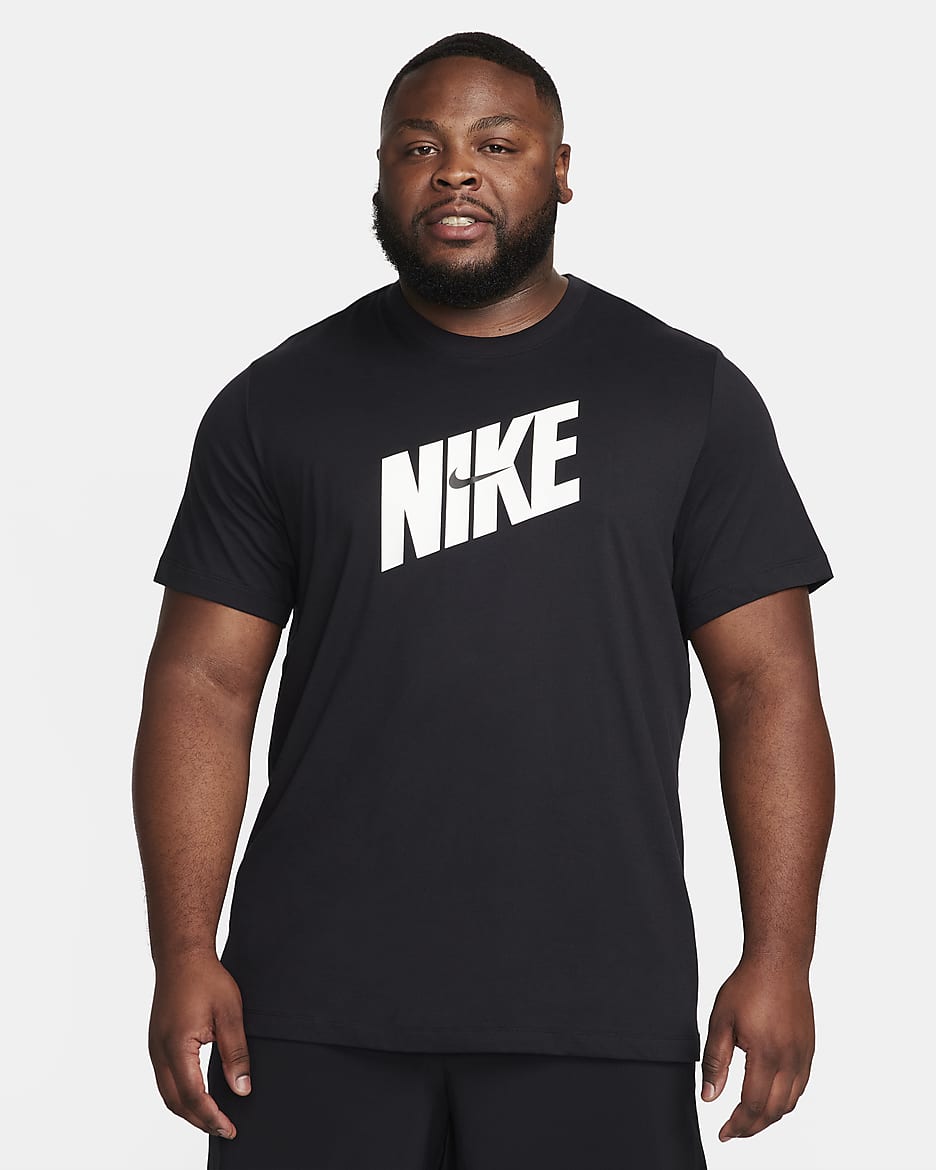 Nike Dri-FIT Fitness-T-Shirt für Herren - Schwarz