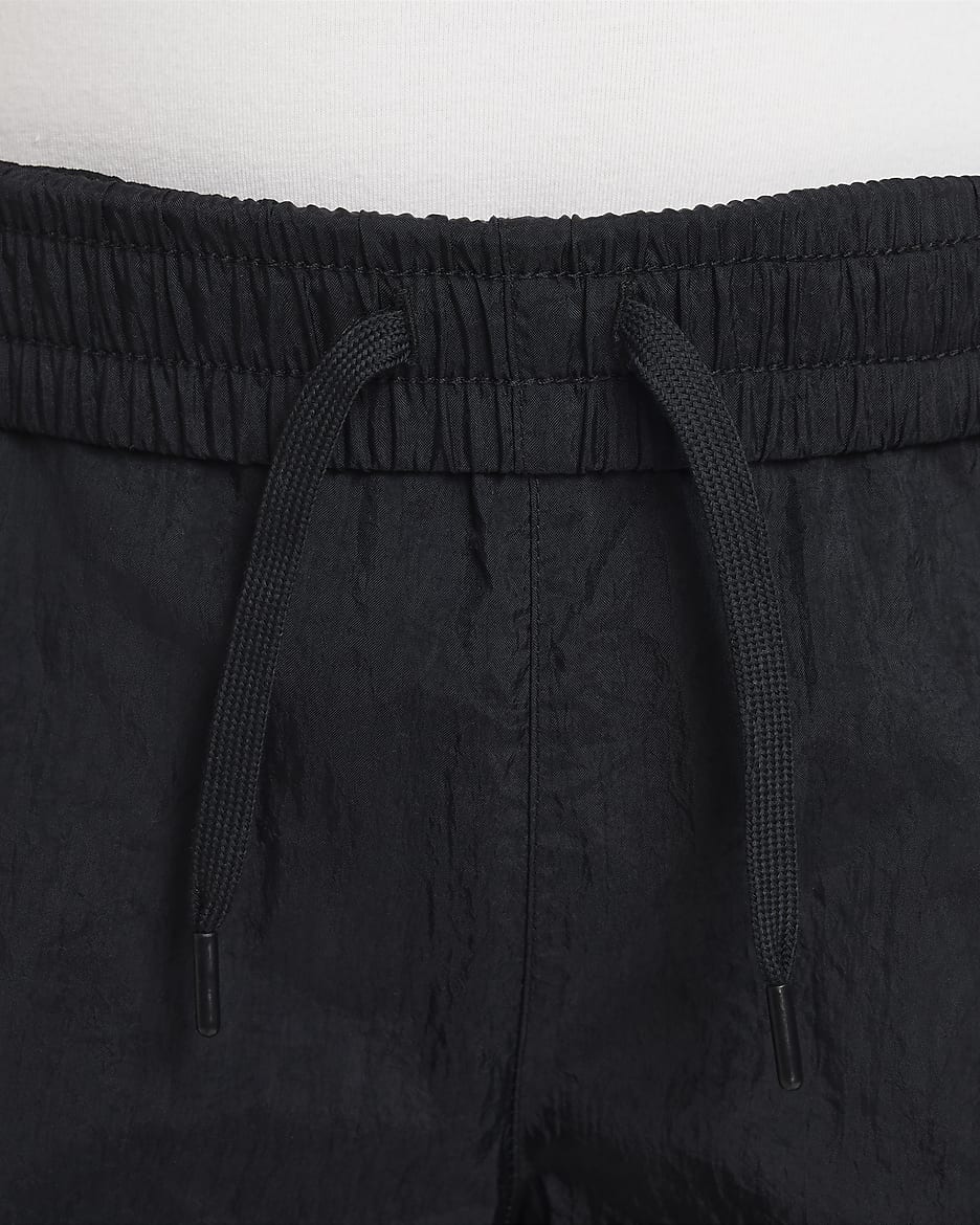 Pants cargo de tejido Woven de tiro alto para niñas talla grande Nike Sportswear - Negro