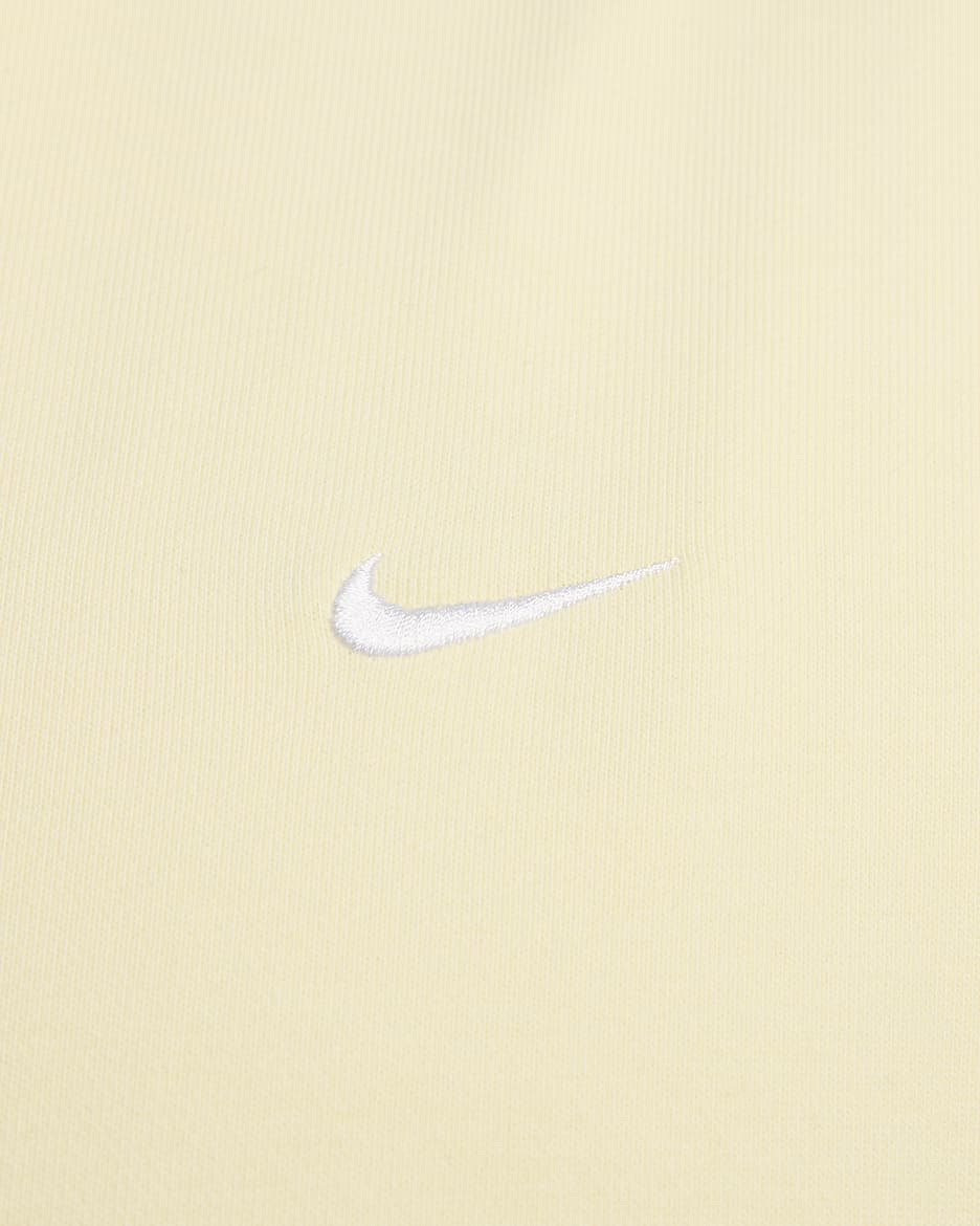 Nike Solo Swoosh Men's Fleece Crew - Alabaster/White