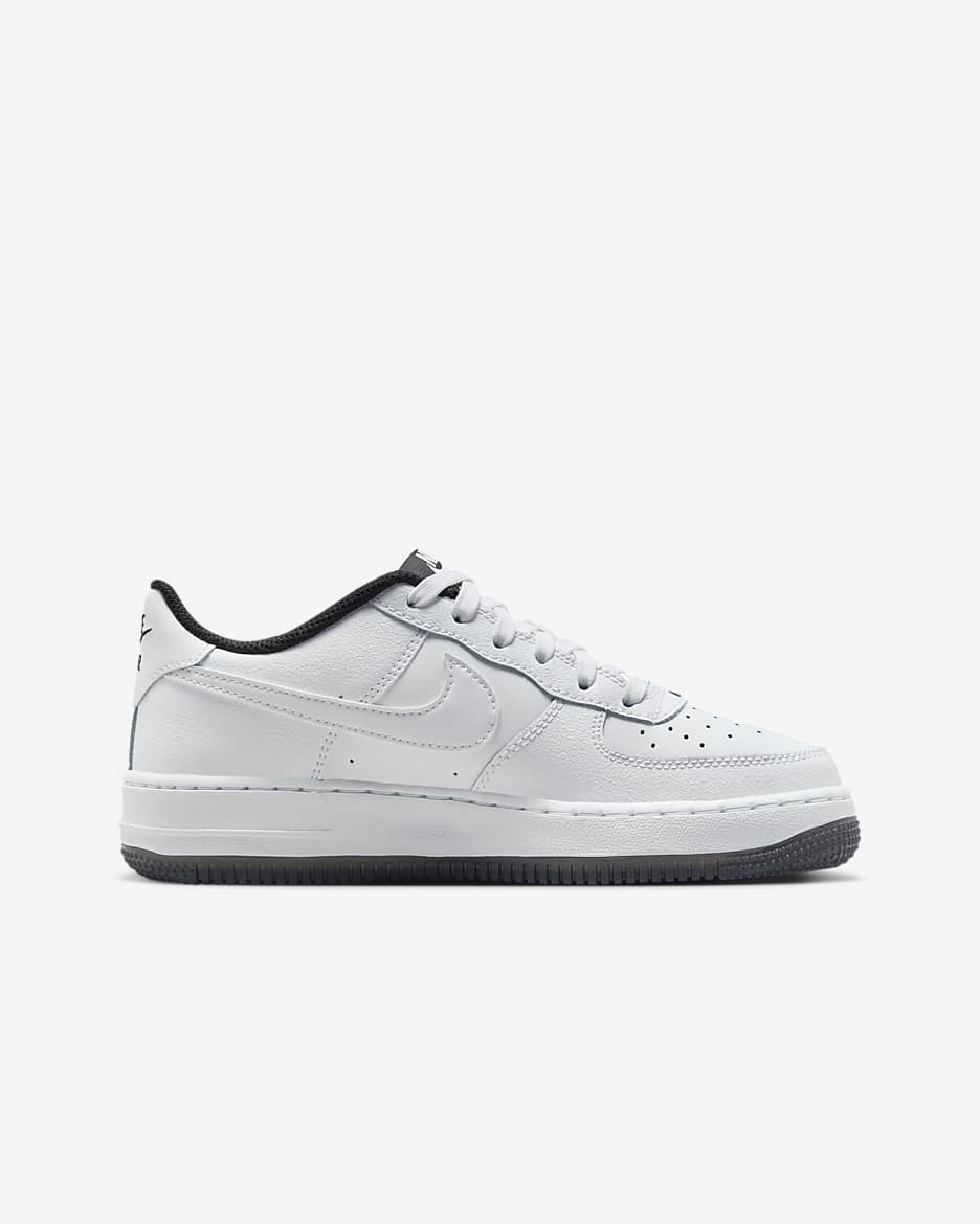 Nike Air Force 1 LV8 4 Older Kids' Shoes - White/Black/White