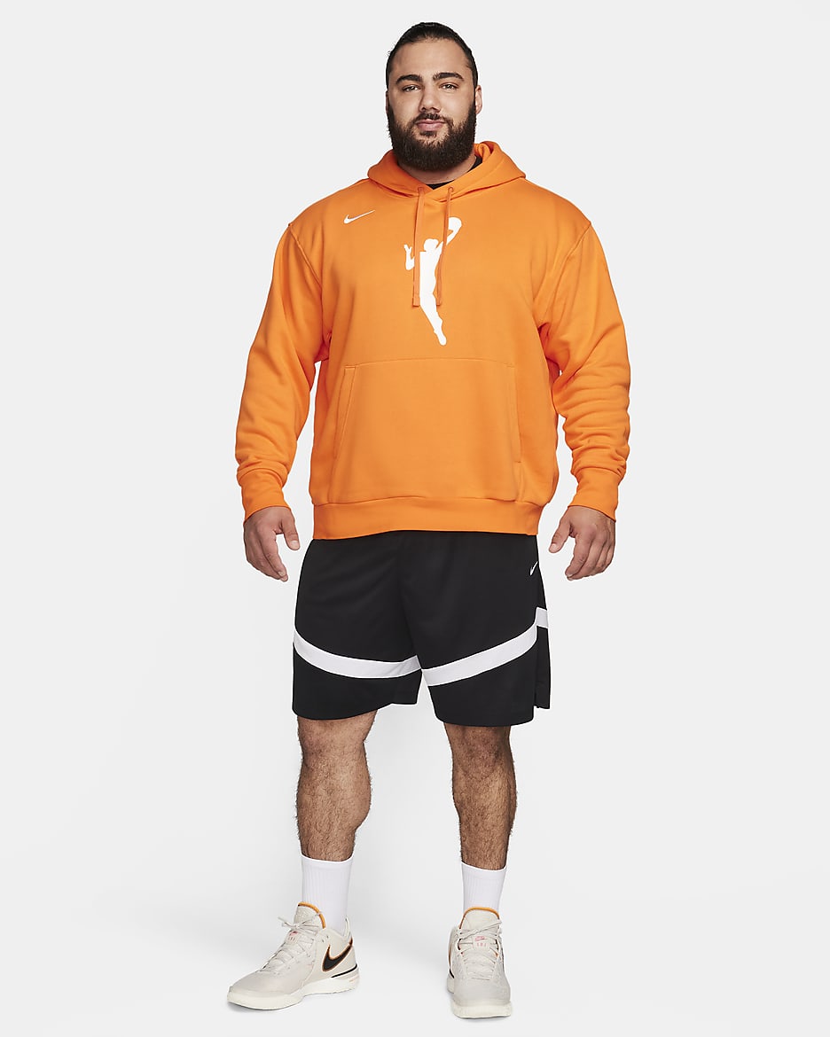 Sweat à capuche en tissu Fleece Nike WNBA pour Homme - Brilliant Orange/Blanc
