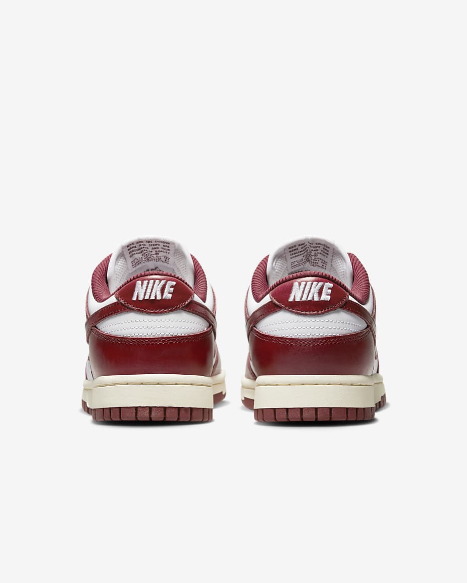 Chaussure Nike Dunk Low Premium pour femme - Blanc/Coconut Milk/Team Red