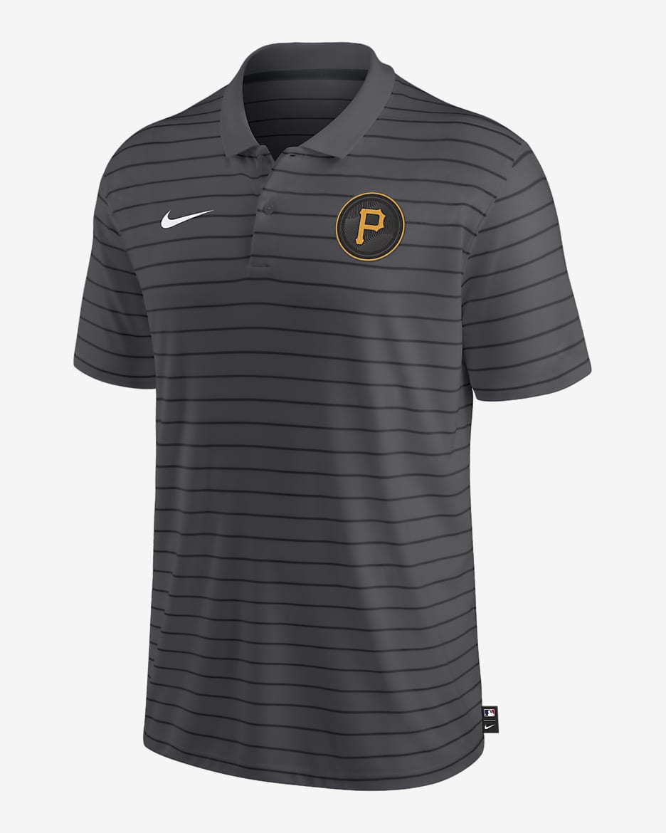 Pittsburgh Pirates Authentic Collection City Connect Victory Men's Nike Dri-FIT MLB Polo - Charcoal