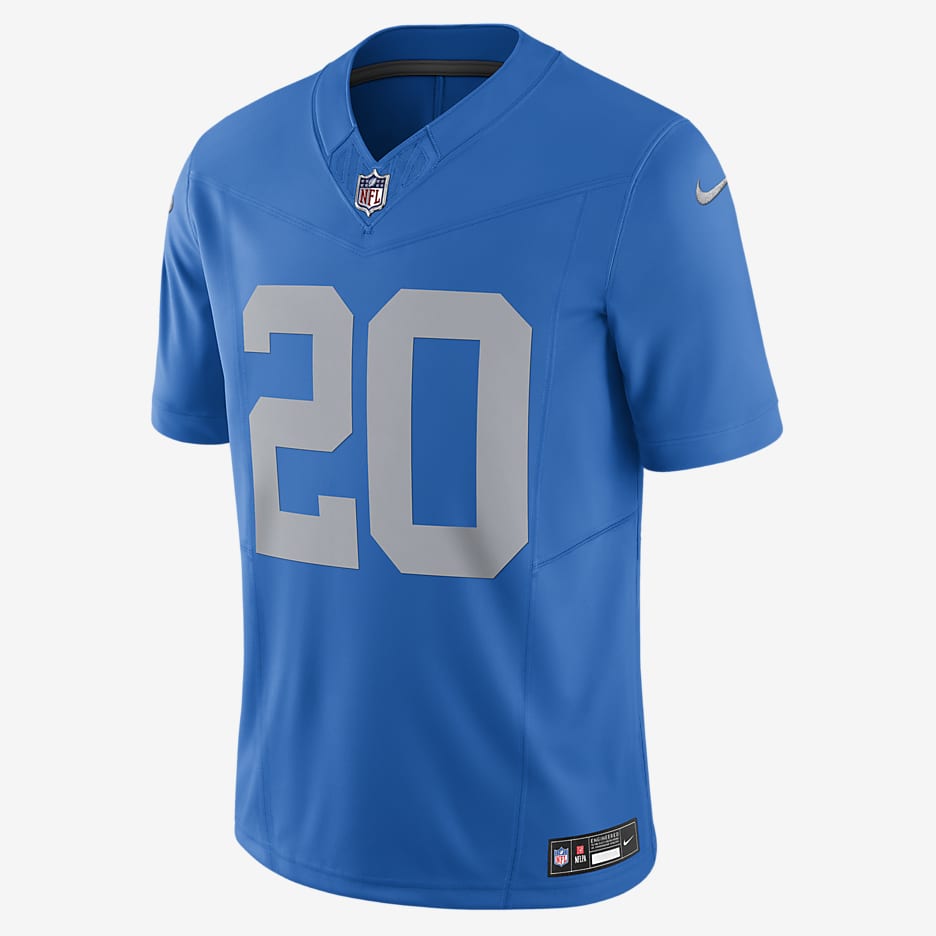 Barry Sanders Detroit Lions Men's Nike Dri-FIT NFL Limited Football Jersey - Blue