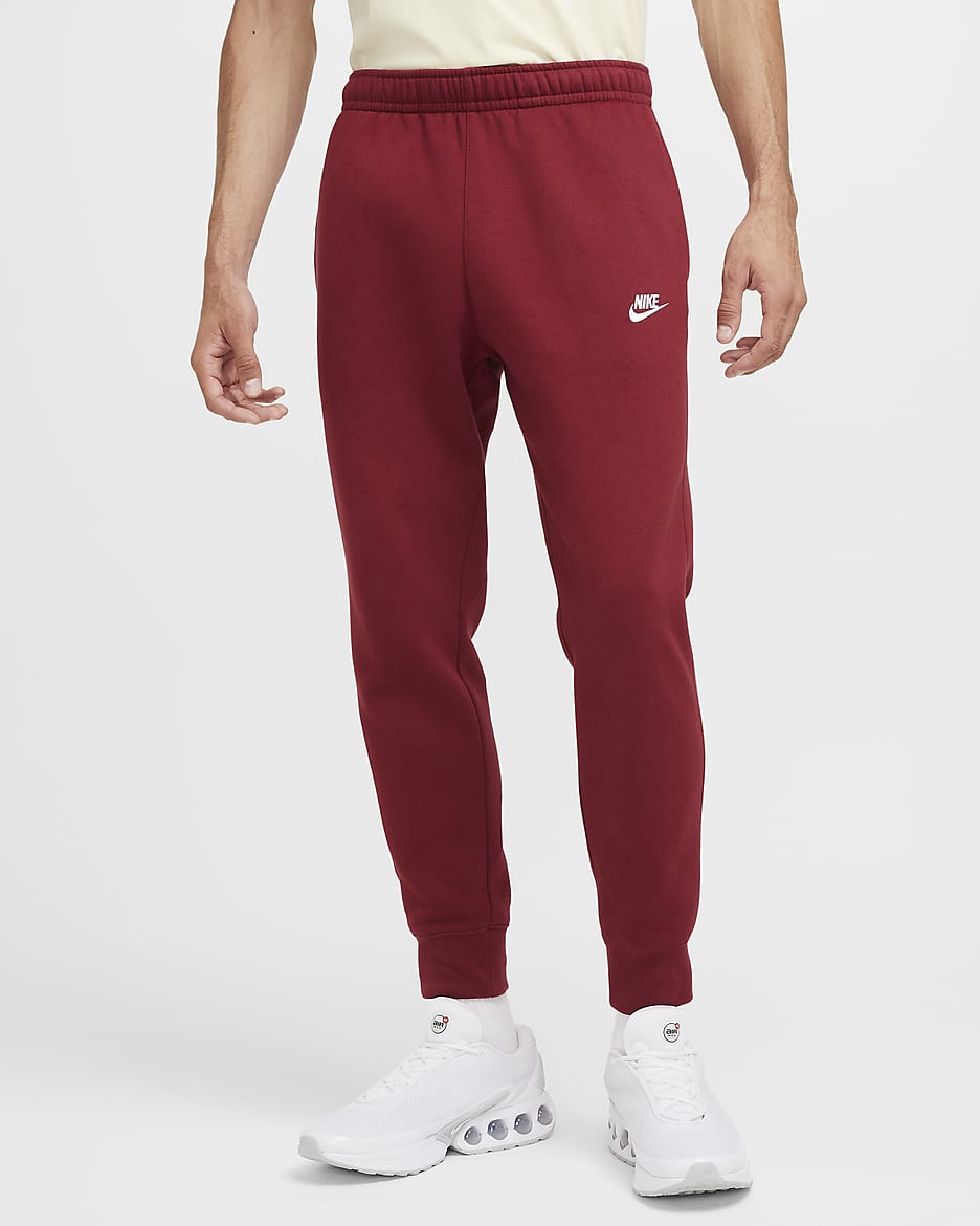 Nike Sportswear Club Fleece Joggers - Team Red/Team Red/White