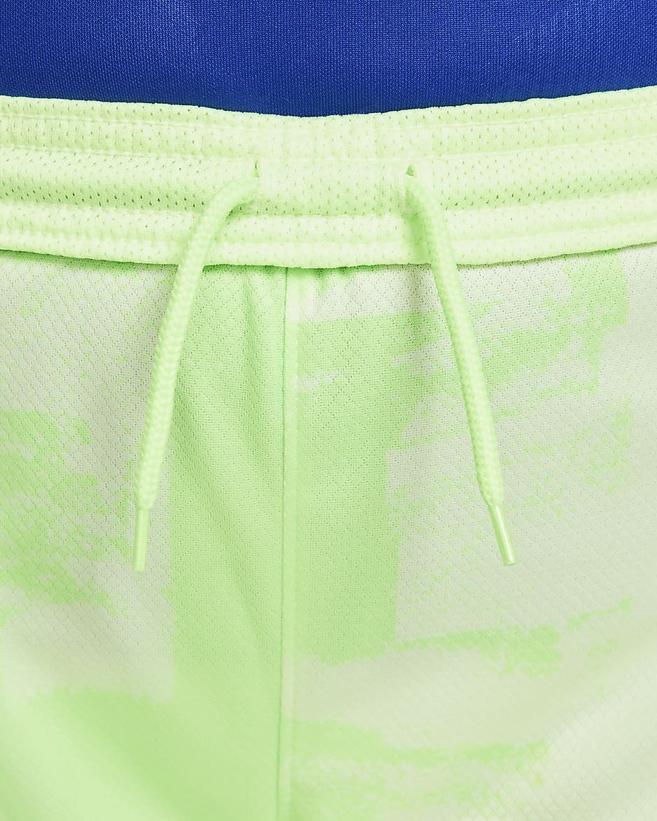 F.C. Barcelona 2024/25 Stadium Third Older Kids' Nike Dri-FIT Football Replica Shorts - Barely Volt/Lime Blast/Old Royal