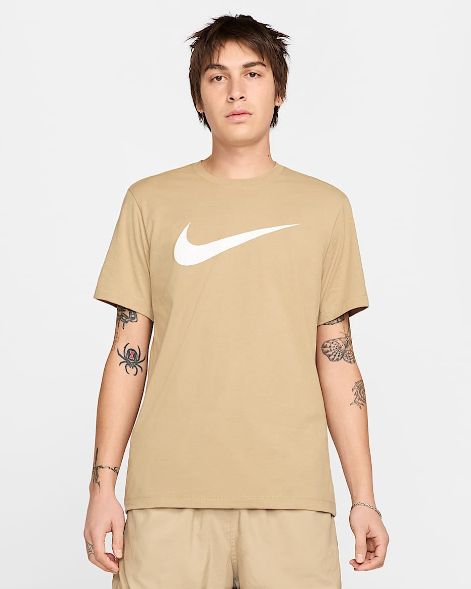 Playera para hombre Nike Sportswear Swoosh - Beige paracaídas
