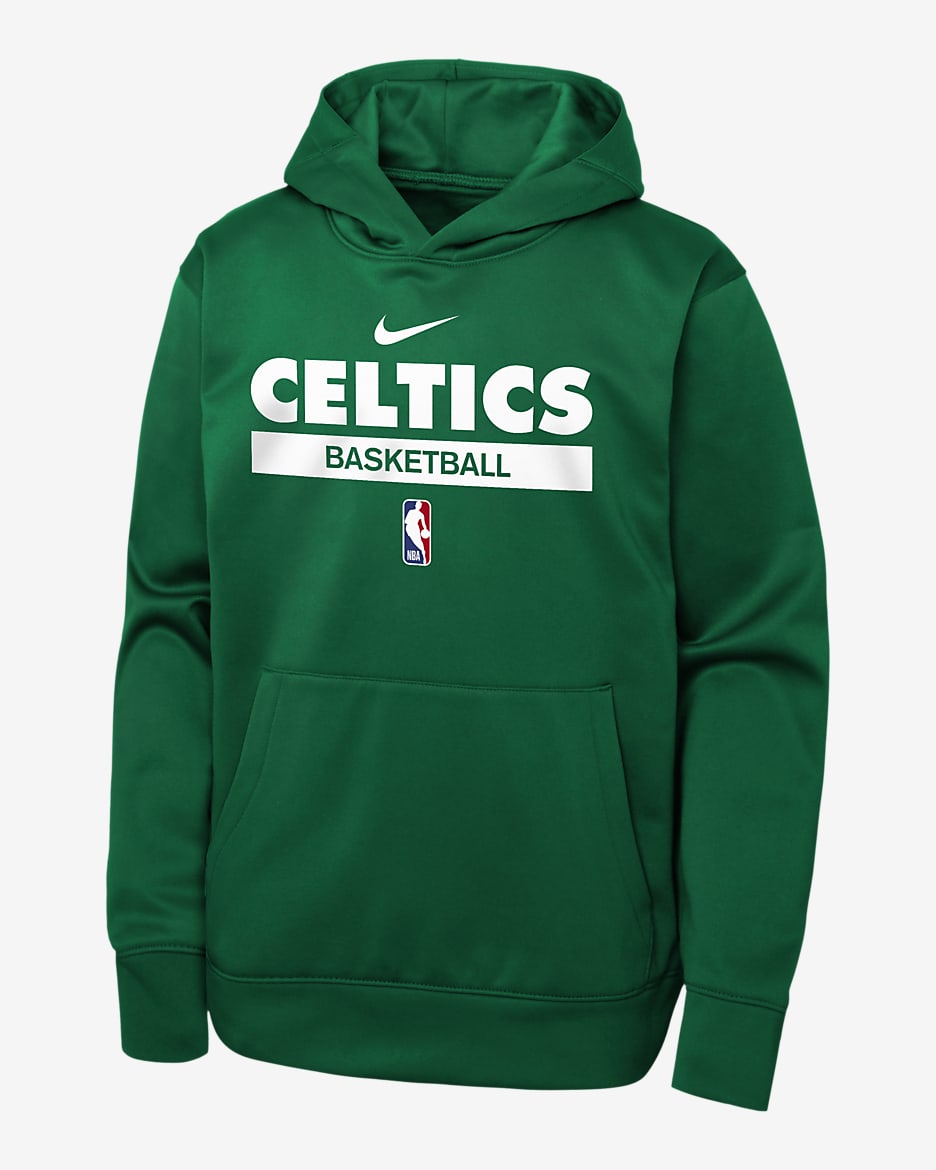 Boston Celtics Spotlight Big Kids' Nike Dri-FIT NBA Pullover Hoodie - Clover
