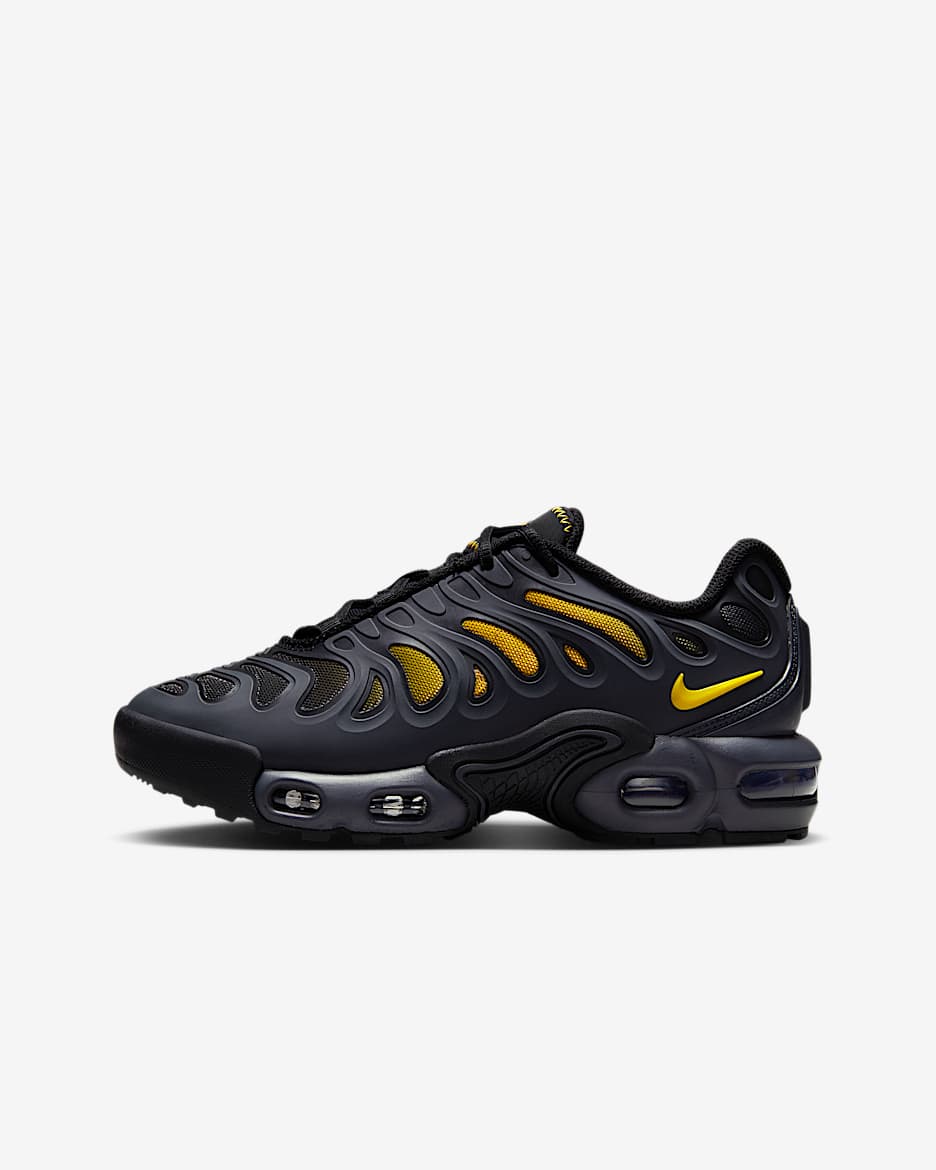 Chaussure Nike Air Max Plus Drift pour ado - Anthracite/Noir/University Gold