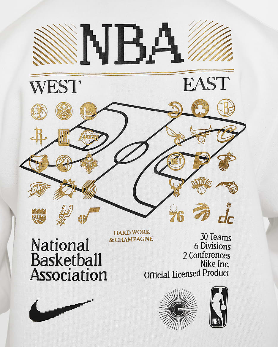 Team 31 Standard Issue Nike Dri-FIT NBA Rundhalsoberteil für ältere Kinder - Summit White