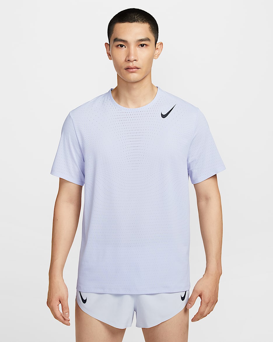 Nike AeroSwift Men's Dri-FIT ADV Short-Sleeve Running Top - Ghost/Black