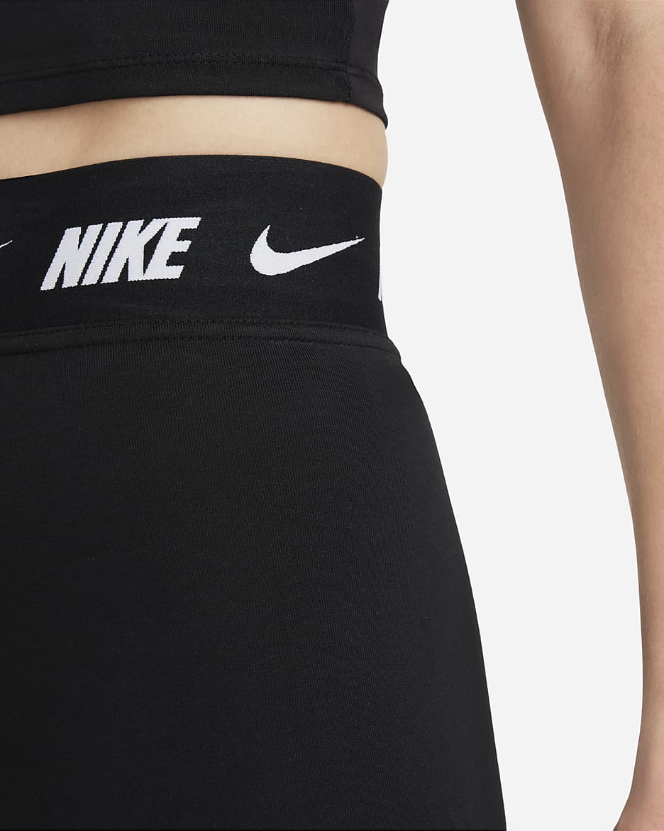 Nike Sportswear Club Women's High-Waisted Leggings - Black/Dark Smoke Grey