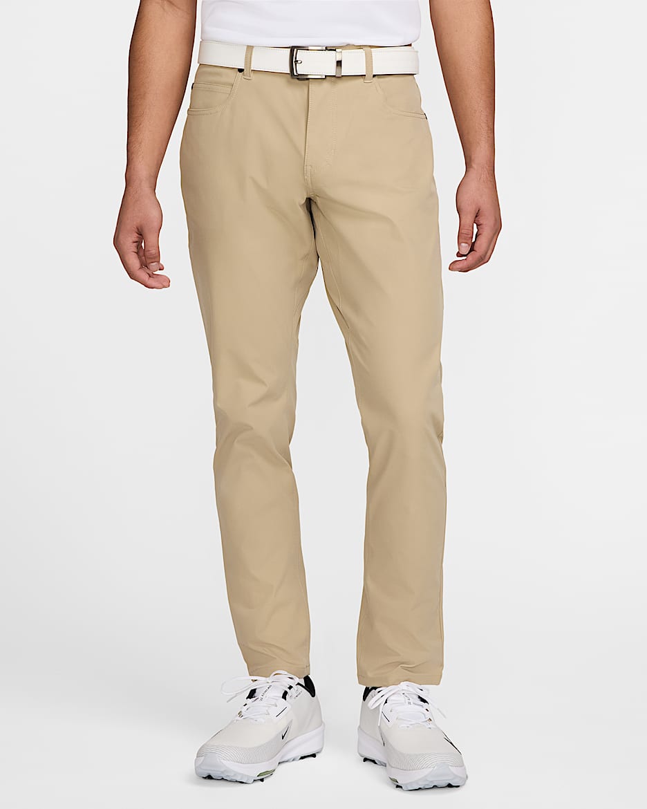 Pantalones de golf de ajuste slim de 5 bolsillos para hombre Nike Tour - Caliza/Caliza