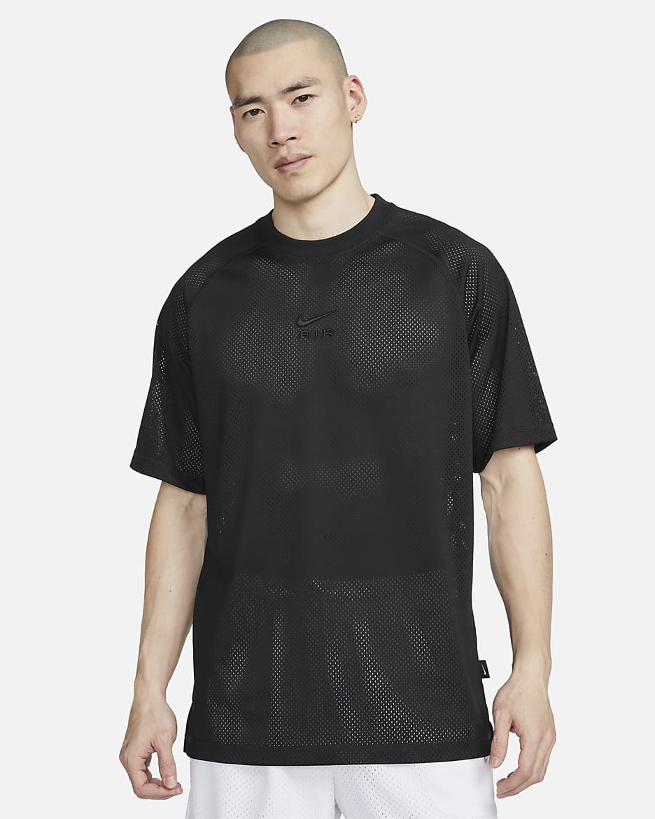 Nike Air Men's Oversized Short-sleeve Top - Black/Black