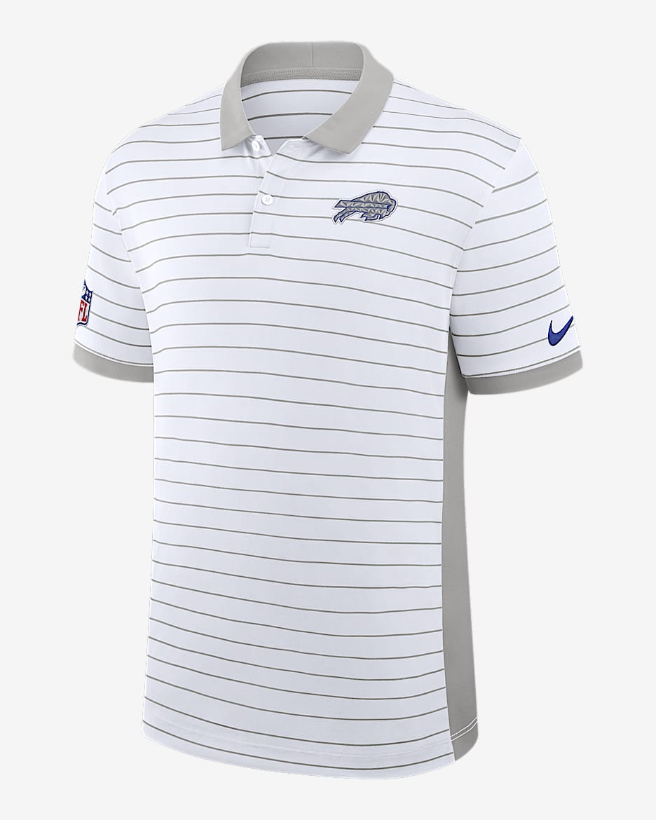 Buffalo Bills Rivalries Collection Sideline Victory Men's Nike Dri-FIT NFL Polo - White